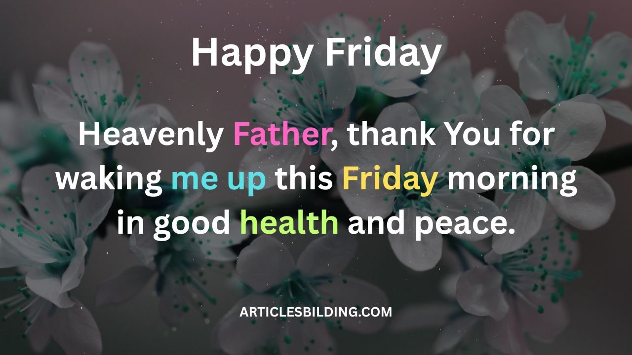 Friday Morning Prayers