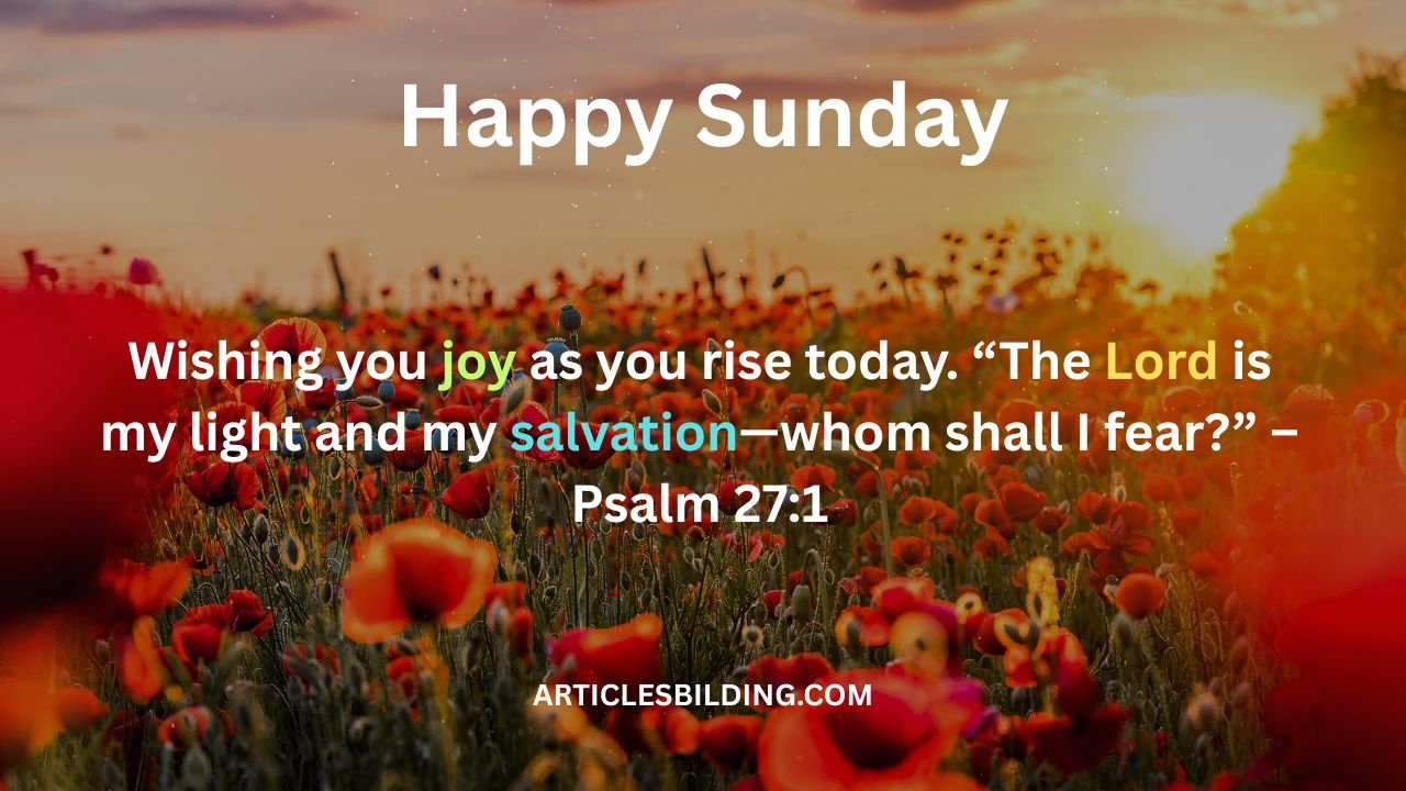 Good Morning Sunday Blessings