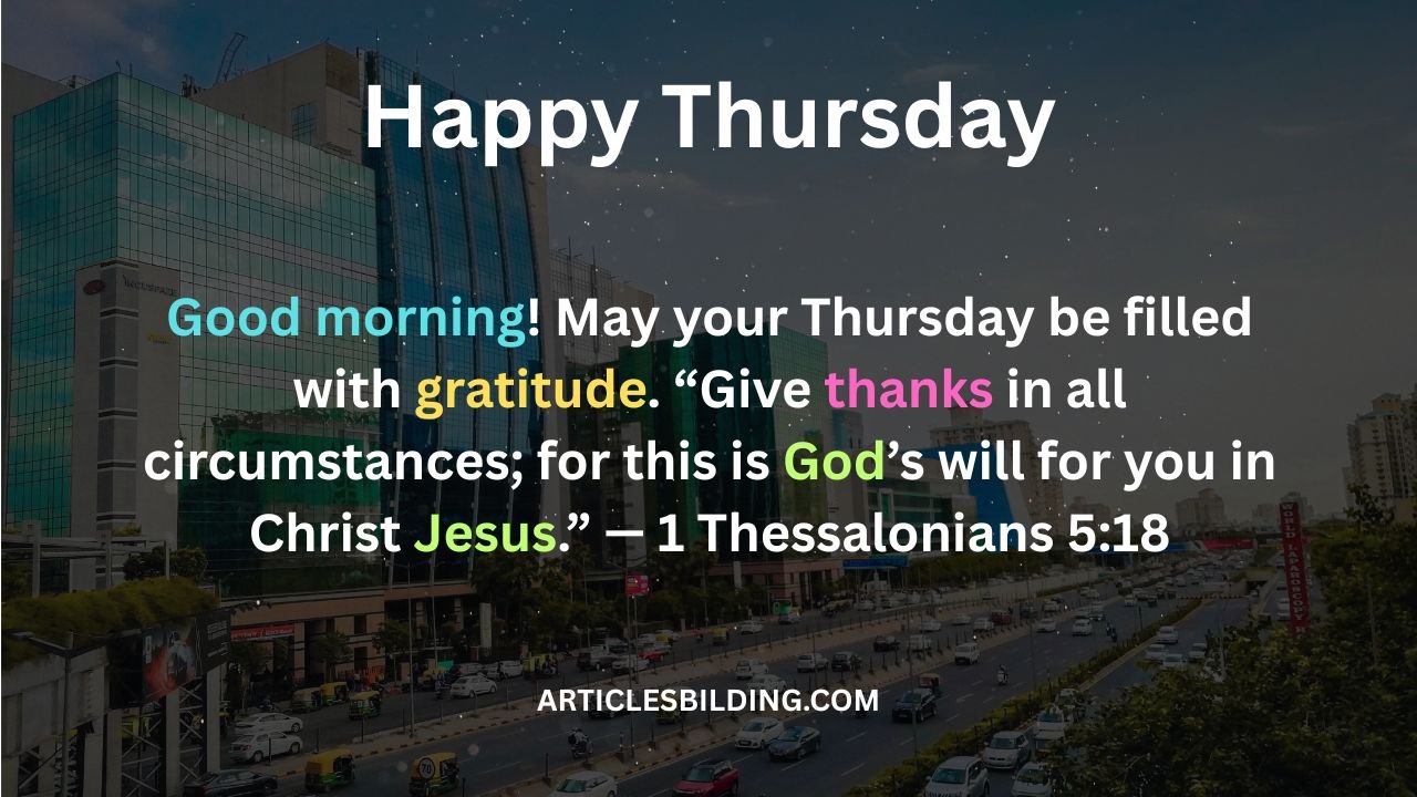 Good Morning Thursday Blessings