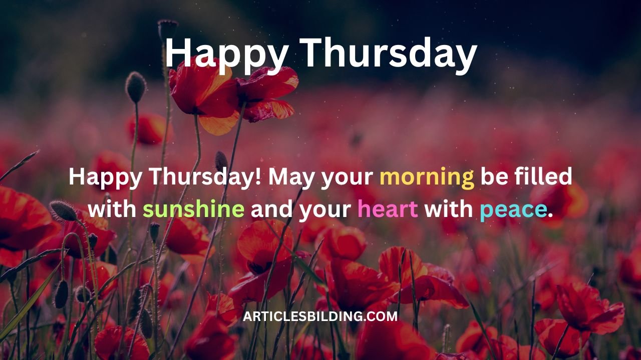 Happy Thursday Blessings