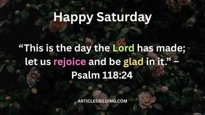 Inspirational Saturday Blessings