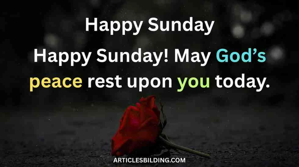 Inspirational Sunday Blessings