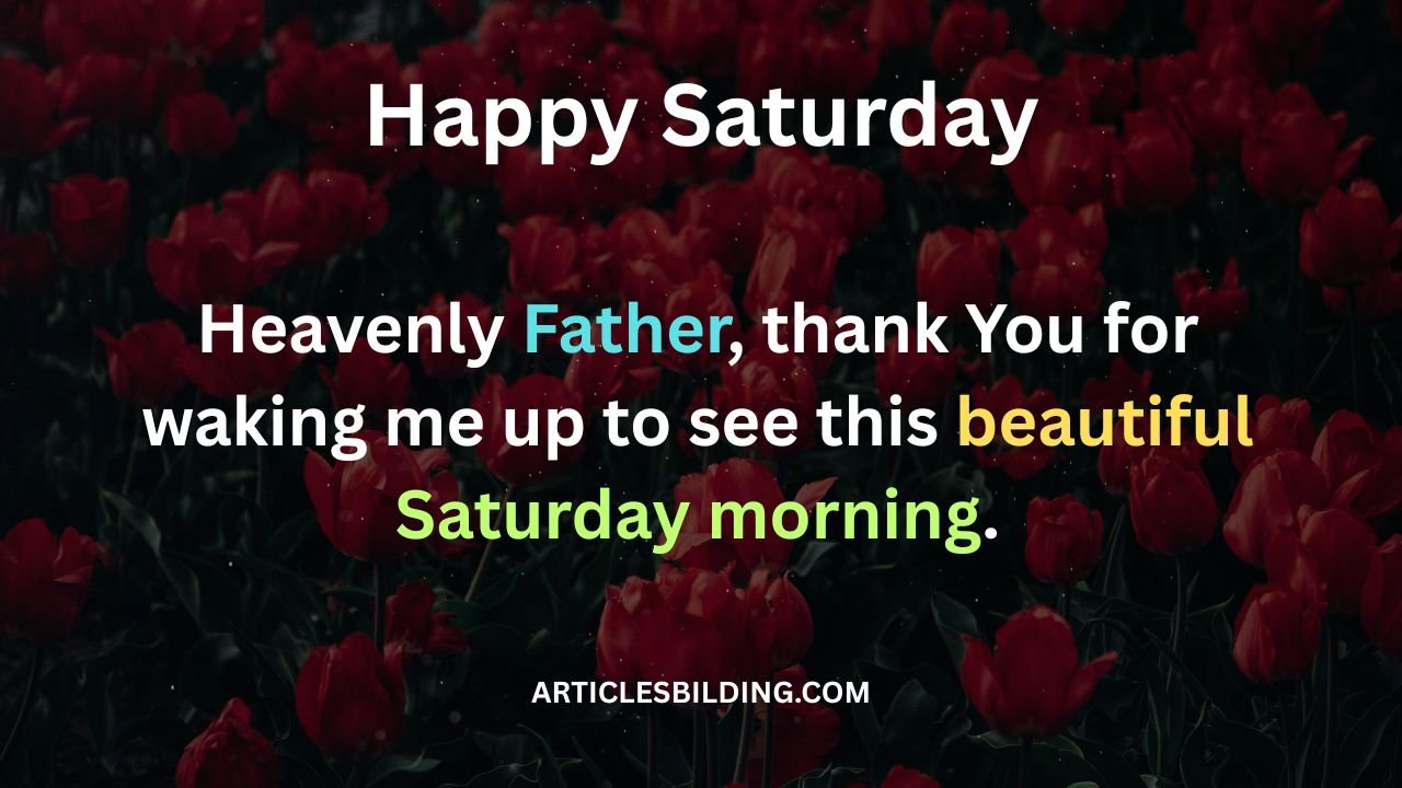 Saturday Morning Prayers