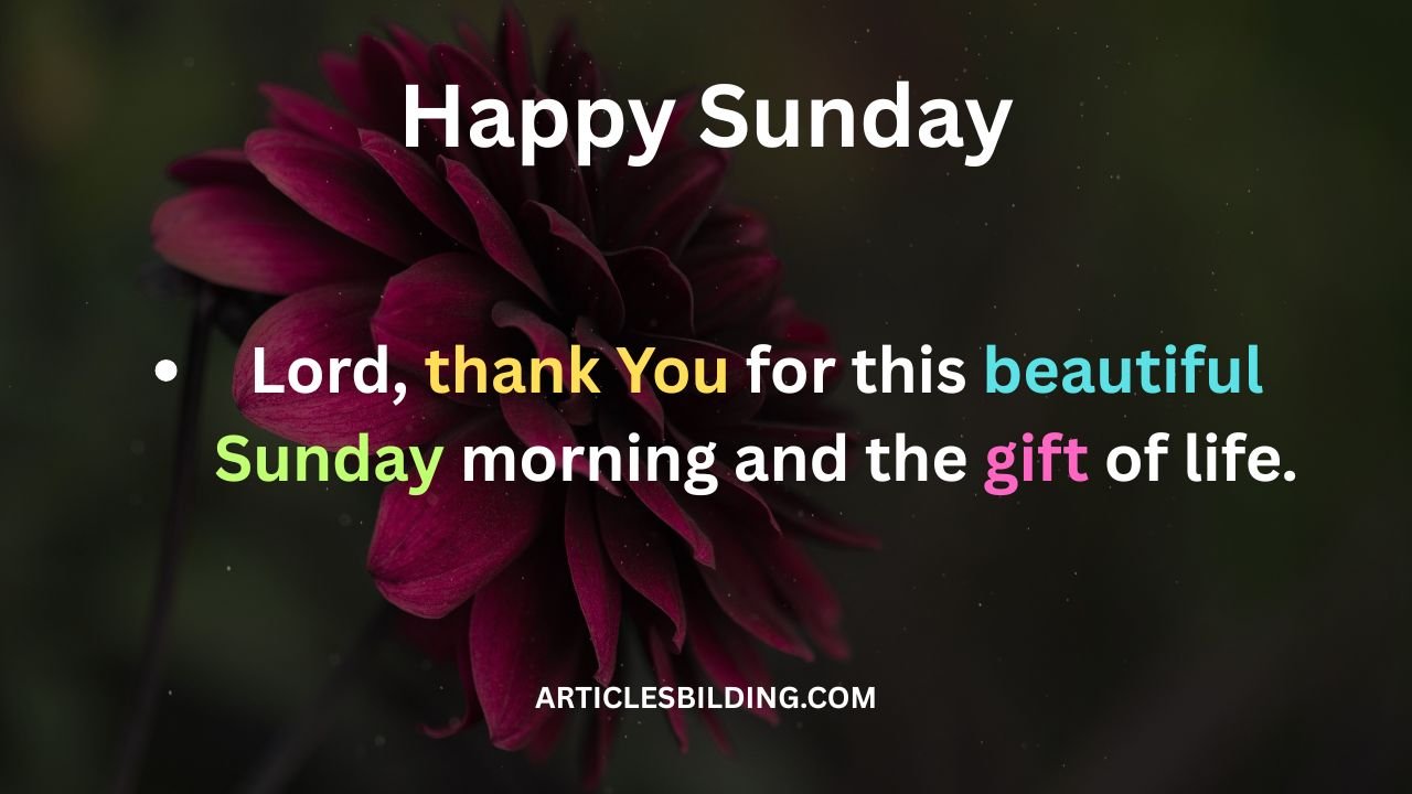 Sunday Morning Prayers