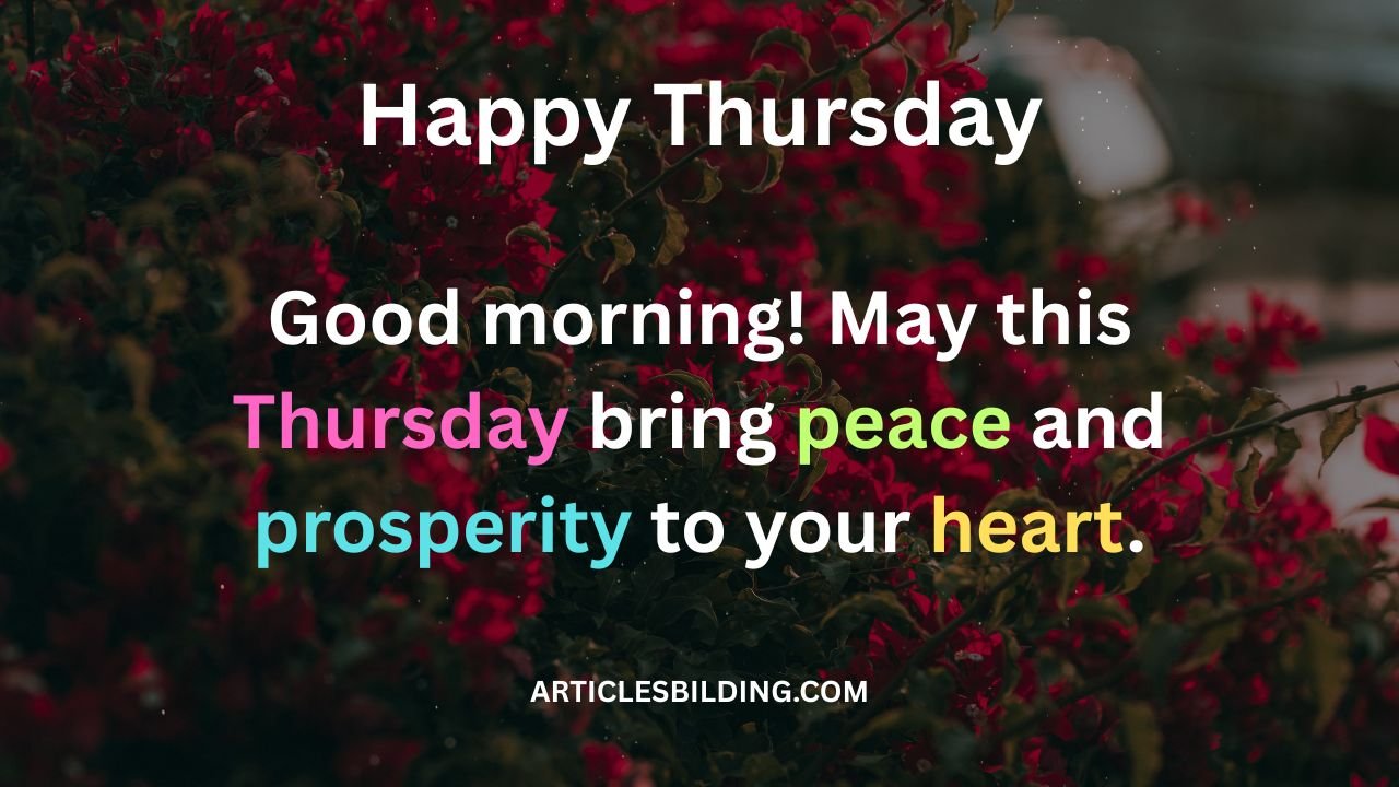 Thursday Blessings